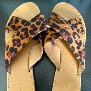 Forever 21 Leopard Slides